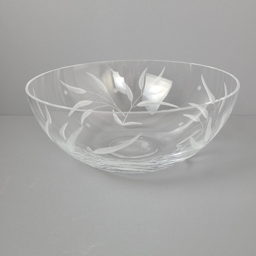 Lenox Opal Innocence Floral Peony Etched Floral Bowl